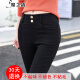 Demonic Rhyme high-waist outer leggings for women in spring, summer and autumn, pencil long pants for women, elastic tight magic pants 89588958 black trousers, spring and autumn style XL (about 115-125 Jin [Jin is equal to 0.5 kg])