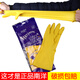 Packing of 10 pairs of Nanyang latex gloves, thickened acid and alkali resistant rubber gloves, Tianjiao anti-corrosion household gloves, dishwashing gloves, industrial beef tendon gloves, Packing of 10 pairs of Nanyang latex XL (extra large size)