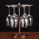 SingLepai Creative Wine Rack Iron Goblet Rack European-style Wine Glass Rack Upside Down Hanging Cup Rack Red Wine Glass Rack Ornament Straight Rod 6 Cup Rack