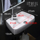 Inviil Mini Wash -Becken kleine Wohnung Badezimmer Hanges Becken Balkon Waschbeckenschale einfache Wand Hanging Eckbecken SJ Hanges Becken 3527 Loch links + Wasserhahn + Voller Zubehör