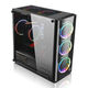 TT (Thermaltake) QiHanger V3 Black Chassis Water Cooled Computer Wirt (Temperierte Glas Seitenübertragung/Vorderspiegel Panel/Stütze ATX/unterstütztes wassergekühltes/unabhängiges Power Tank)