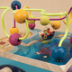 【7成新】B.Toys 比乐 水底动物园活动木立方 多功能木制百宝箱玩具 轨道串珠 认识图形数字 早教 1岁+  BX1369Z