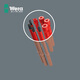 WERA imported insulated screwdriver set electric test pen VDE combination quick-change tool bar batch German professional electrician repair universal type 7-piece set 006600