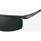 Prosun sunglasses Men's driver driving mirror polarized sports mirror sunglasses PS9012 C19 frame gloss black/lens green film