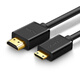 
Green Network Mini HDMI to HDMI adapter cable 4K video mini HD cable Laptop camera graphics card connected to TV monitor projector cable Black 1.5 meters (11167)