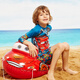 ZOKE children's swimsuit boys one-piece boxer pants medium-sized children's sun protection baby long sleeve split boys swimsuit LL55O3520 size 8