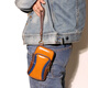Apple running mobile phone arm bag, multi-functional sports mobile phone bag, crossbody bag, universal mobile phone waist bag for men and women, outdoor handbag, fitness armband, arm sleeve, arm bag, handbag, hanging bag, orange sapphire blue standard style (arm circumference 18-28cm/suitable for thin-slim body)
