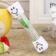 Man Senxin Creative children's smiley face brushing teeth for 3 minutes anti-fall hourglass timer quicksand bottle small ornaments office student desktop small decoration holiday birthday gift for children six-sided cover hourglass 20 minutes purple