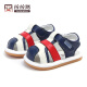 Lala Pig Summer New Children's Sandals Boys Functional Shoes Toddler Girls Baby Children's Shoes Baby Non-Slip Soft Soled Toddler Shoes 1-3 Years Old 2 One Dark Blue 26 Sizes/Inner Length 16.5cm (Suitable for Feet Length 16cm)