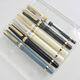 
Yongsheng 698 transparent demonstration piston 14k gold pen 002 semi-transparent black gold clip 14k gold pen nib 0.5 0.5mm