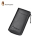 Hush Puppies key bag men's ID bag bank card access control card two-in-one genuine leather card bag portable key chain storage bag black HC-1811007W-577
