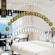 Xiangshangge crystal bead curtain gourd money free of punching bathroom toilet bedroom door curtain partition aisle entrance curtain living room hanging curtain 21 arcs (suitable for 0.6-0.8 meters wide)