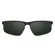 Prosun sunglasses Men's driver driving mirror polarized sports mirror sunglasses PS9012 C19 frame gloss black/lens green film