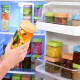 Glasslock Corea Corea de construcción Importada Tanks de almacenamiento Bocadillos y granos Cocina Tanque de almacenamiento de almacenamiento Domorable Refrigerador de humedad Puerta lateral de frijoles redondos de frijoles verdes 1050 ml