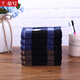 Gold number pure cotton men's business plaid couple's square towel, children's face towel, sweat towel, travel towel, soft, water-absorbent, thick and durable 36*36CM blue