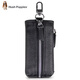 Hush Puppies large capacity key bag for men and women universal multi-functional top layer cowhide key bag soft leather men's key button