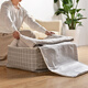 Bailu quilt storage bag for quilts, large-capacity moisture-proof artifact, clothing organization bag, household moving packing bag, clothing, extra large grid (70*50*30cm, about 105L)