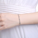Saturday Fortune (ZLF) PT950 platinum bracelet for women, fashionable classic twist bracelet, platinum bracelet for girlfriend, 16cm + tail chain 2cm - 3.91g