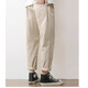 Woodpecker casual pants for men in summer new loose breathable straight workwear trendy brand youth nine-point long pants for men 9904 black M