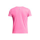 Under Armour's Women's Round Round Casual Color sólido Camiseta de manga corta 1382434 682 PINK M