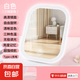 Beauty mirror led makeup mirror with light fill-in dormitory desktop desktop dressing mirror female folding student portable mirror three-color light adjustable long battery life CK33 white luxury model CK33 5K three-color light stepless dimming