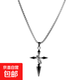 Cross pendant men's necklace men's trendy brand versatile chain accessories men's trendy sweatshirt pendant cross necklace chain length 70cm