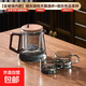 Elegant Cup Teapot Tea Household New Press One-touch Tea Water Separation Tea Cup Glass Liner Tea Set Elegant Teapot Black + 2 Cups