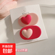 Pink dopamine hair clip clip side duckbill cute small side clip hair clip female bangs clip pink oval love 2-piece set