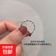 Simple wavy plain ring for women, thin ring design, student plain ring, index finger ring, cool and high-end accessories, wavy plain ring