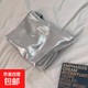 JD Logistics New Explosive Hand Cosmetic Bag Large Capacity Toiletries Bag Out Portable Storage Bag Explosive Toiletries Bag Silver