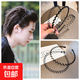 Men's headband simple invisible sports headband trendy men's back hair black wavy face wash non-slip headband hair accessories for women men's headband 2 mixed colors