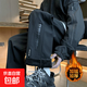 American outdoor water-repellent assault pants for men and women in autumn and winter, loose hiking pants for couples, work wear, casual long pants for men, factory direct sale, clearance, leakage K75 plus velvet black 3XL recommended weight 145-155 Jin Jin equals 0.5 kg can be worn