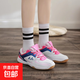 Badminton shoes for women and children new lightweight girls training shoes students professional sports shoes table tennis shoes for boys white powder lace up 33 (215mm)