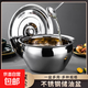 Thickened stainless steel oil basin with lid, household kitchen oil cylinder, commercial lard seasoning basin, oil drum basin set basin, 22cm deep drum type oil basin with lid, set