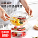 High temperature resistant microwave oven with lid, transparent high borosilicate glass steamed egg custard special bowl, double-ear stewed egg cooker steamed egg bowl 1000ml, steamed egg instant noodles glass bowl 1 piece