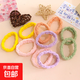 Korean style versatile hair tie, candy-colored high ponytail rubber band, towel hair tie, hair tie, mixed color 2 pieces