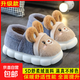 2025 Thick-soled Children's Cotton Shoes for Boys and Girls Home Indoor Non-Slip Home Warm Baby Parent-Child Cotton Slippers Upgraded Dark Gray Cotton Shoes 12 Size 36/37 Adult Children