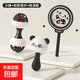 Jule Baby Neugeborenes Baby Kleiner Sandhammer Rassel Kann Knabbern Handrassel Baby Kinderspielzeug Hörtraining Roter Panda 3-teiliges Set Sandhammer + Hantel + Rassel