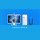 Pulian TP-Link WN826N Carte de réseau sans fil USB sans réception ordinateur portable sans fil WiFi Receiver High gain Double antenne WN826N Card réseau USB sans fil (version de conduite)