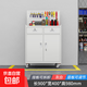 Tool trolley tool cabinet workshop auto repair cabinet fitter workshop hardware tool box mobile multi-functional trolley small two bucket wheeled tool cabinet/all white