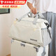 Travel bag, men's large-capacity business trip luggage bag, women's sports and fitness bag, dry and wet separation portable diagonal storage bag, white, shoe compartment + wet and dry separation, 36L, can go on the plane + can be used in a trolley case