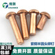 Test-GB867 copper semi-circle rivet semi-circle head red copper rivet round cap solid copper rivet M2M2.5M3M4M5 2*3 100 pieces