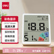 Deli Electronic Thermohygrometer Clock Date Comfort Indoor Office Home Baby Room Wall Mounted Desktop LE511