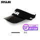 RVVR topless lure fishing sun protection hollow top breathable PVC brim summer peaked hat black