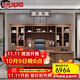 New Chinese style solid wood boss desk office desk file cabinet combination chairman's office executive desk general manager desk 1.8M boss desk North American ash wood