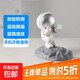 Desktop mobile phone holder multifunctional cute astronaut astronaut lazy office ornaments decorative resin home mobile phone holder high-end silver-push hand