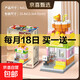 Compatible with LEGO children's small particle street view building blocks puzzle commercial street intellectual assembly toys children's gift milk tea shop 357 particles color box