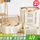Ou Runzhe two-piece folding dirty clothes basket bathroom toilet retractable dirty clothes basket clothing storage large capacity dirty clothes basket