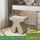Airworthy original makeup stool bedroom chair makeup stool light luxury dressing stool high-end small stool dressing table stool seat off-white velvet shape 48*30*47