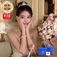 Enchanting Cat Princess Crown Tiara Women's Headband Hair Accessory Wedding Photo Photo Collection Certificate Proposal Birthday Gift Practical for Girls